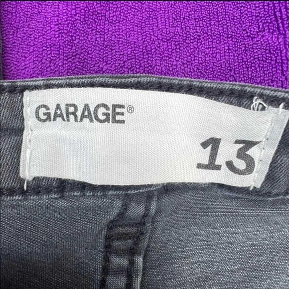 Garage black high‎ waist jeggings size 13 - Picture 7 of 8